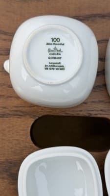 Rosenthal Studio Line 100 Jahre Germany Creamer Sugar Bowl Set - Thumbnail 6