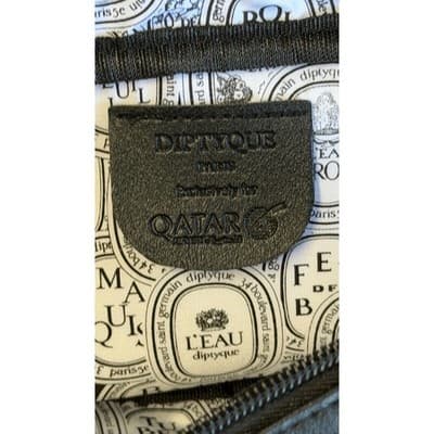 Diptyque Paris Qatar Airways Amenity Kit Toiletry Bag Black Travel Case New - Thumbnail 4