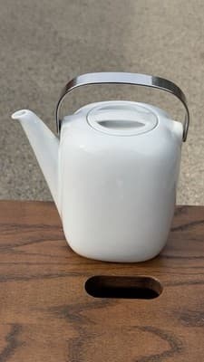 Rosenthal Studio Line 100 Jahre Germany White Porcelain Teapot - Thumbnail 11