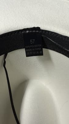 Francesca’s White Faux Felt Hat Fedora Style One Size New with Tags - Thumbnail 8