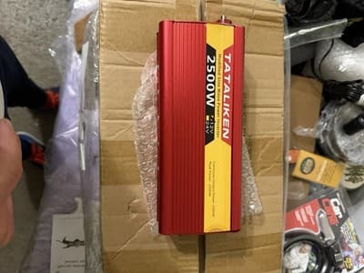 Tataliken 2500W Power Inverter 12V DC to 110V AC Dual Outlet Car Converter