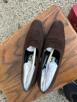 Salvatore Ferragamo Maurizia Brown Suede Heels Pumps Size 5B - Thumbnail 12