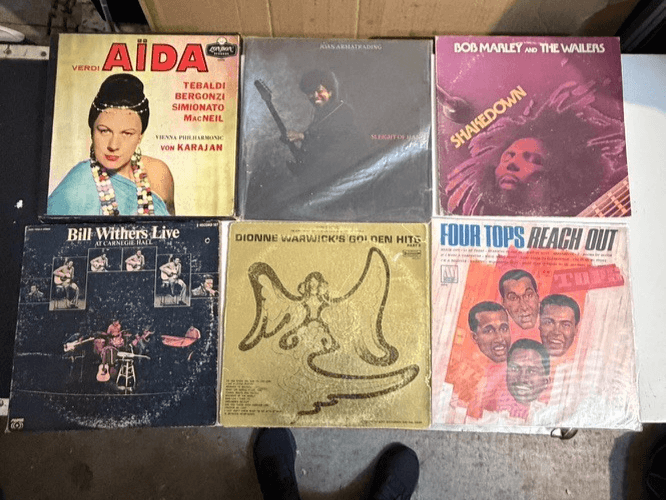 Lot of 6 Vintage Vinyl Records – Soul, Reggae, Jazz, Classical