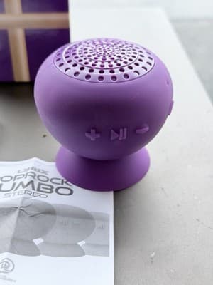 Lyrix PopRock Jumbo Bluetooth Speaker Purple Portable Mini Stereo New - Thumbnail 4
