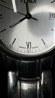 Fendi Swiss Made Stainless Steel Watch 38mm Date Silver Dial - Thumbnail 4
