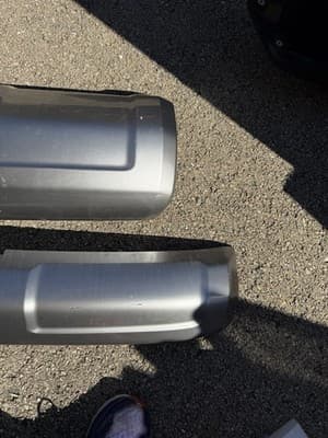 OEM Toyota Highlander Rear Bumper Cover Trim Set 2014–2019 Silver - Thumbnail 6