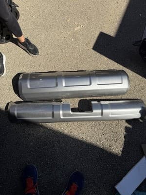 OEM Toyota Highlander Rear Bumper Cover Trim Set 2014–2019 Silver - Thumbnail 2