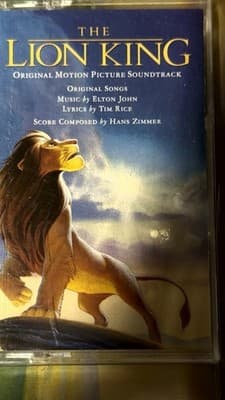 Lion King Sealed NEW Long Box Cassette Tape Elton John Disney - Thumbnail 7