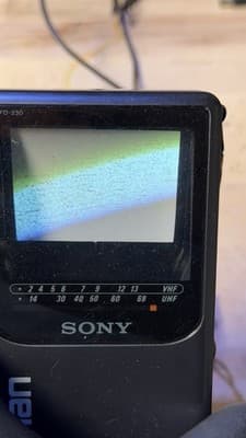 Sony Watchman FD-230 Portable TV VHF/UHF Vintage Untested 1994 - Thumbnail 9