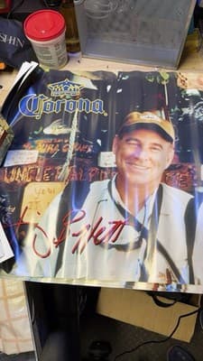 Vintage Corona Beer Bar Poster Man Photo Large Wall Decor USA Import - Thumbnail 3