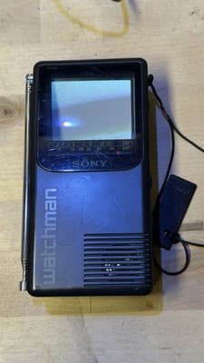 Sony Watchman FD-230 Portable TV VHF/UHF Vintage Untested 1994 - Thumbnail 8