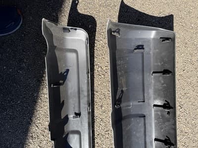 OEM Toyota Highlander Rear Bumper Cover Trim Set 2014–2019 Silver - Thumbnail 7