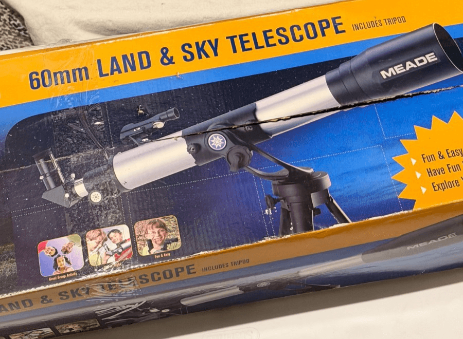 Meade 60mm Land & Sky Telescope with Tripod – Beginner Astronomy Set