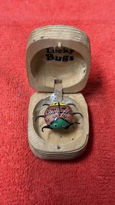 Lucky Bugs Wooden Box with Ladybug Figurine | Handcrafted Trinket Box - Thumbnail 3