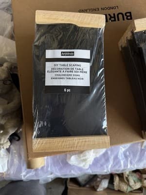 ArtMinds DIY Table Scaping Chalkboard Signs 6pc Set Wood Frame NWT