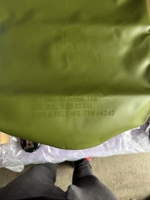 Lord & Field 20L Dry Bag OD Green Waterproof Roll Top Outdoor Camping - Thumbnail 3