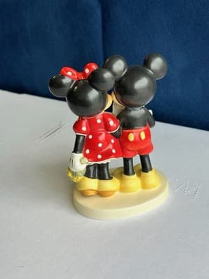 Rare Goebel Disney Mickey Minnie Birthday Walt Figurine Signed Master Painter - Thumbnail 3