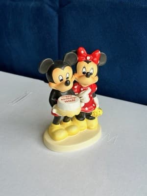 Rare Goebel Disney Mickey Minnie Birthday Walt Figurine Signed Master Painter
