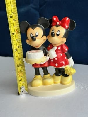 Rare Goebel Disney Mickey Minnie Birthday Walt Figurine Signed Master Painter - Thumbnail 4