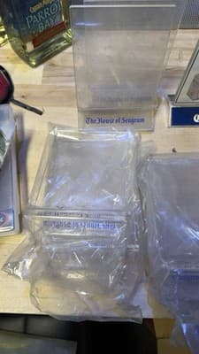 Lot of 9 Vintage Bar Acrylic Tabletop Signs - Corona Light & Seagram - Thumbnail 5