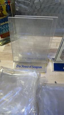 Lot of 9 Vintage Bar Acrylic Tabletop Signs - Corona Light & Seagram - Thumbnail 6