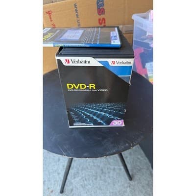 Verbatim DVD-R 4.7GB 120Min Recordable Video Disc Slim Case Lot of 26 - Thumbnail 3
