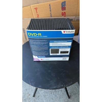 Verbatim DVD-R 4.7GB 120Min Recordable Video Disc Slim Case Lot of 26 - Thumbnail 5