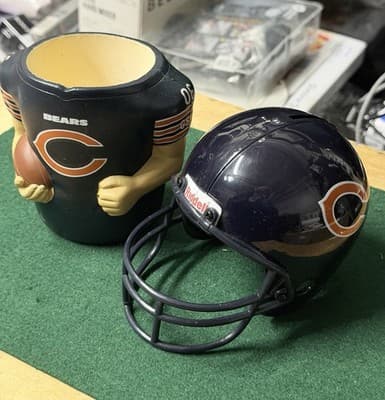 Chicago Bears Riddell Mini Football Helmet & Draft Day 2006 Mug Set