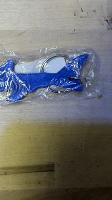 Corona Beer Blue Metal SHARK Bottle Opener/Keychain NEW SEALED - Thumbnail 4