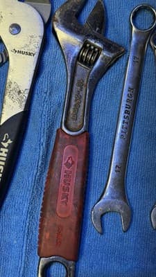 Husky & Pittsburgh Tool Lot: Pliers, 10” Adjustable, 14-19mm & 5/8 Wrenches - Thumbnail 9