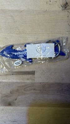 Corona Beer Blue Metal SHARK Bottle Opener/Keychain NEW SEALED - Thumbnail 7