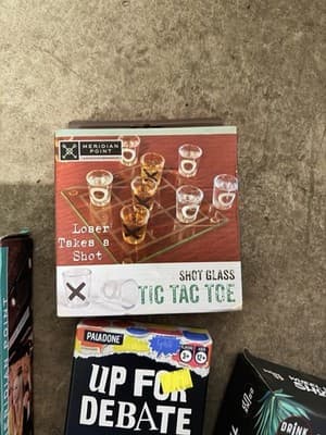 Drinking Games Party Set – Shot Games, Tic Tac Toe, Debate Game – 4 Games Bundle - Thumbnail 4