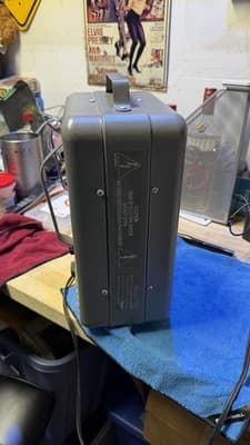 Portable Electric Space Heater 1500W Fan 1300W Thermostat Metal Gray - Thumbnail 6