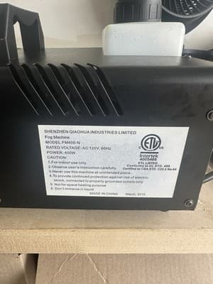 Shenzhen Qiaohua Fog Machine FM400-N 400W 120V Party DJ Stage Effect - Thumbnail 2