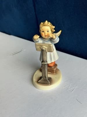 Goebel Hummel Angel Choir Figurine w Music Stand Germany Signed Vintage