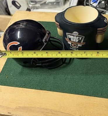 Chicago Bears Riddell Mini Football Helmet & Draft Day 2006 Mug Set - Thumbnail 5