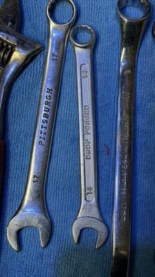 Husky & Pittsburgh Tool Lot: Pliers, 10” Adjustable, 14-19mm & 5/8 Wrenches - Thumbnail 8