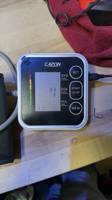CAZON B26 Upper Arm Digital Blood Pressure Monitor w/ Cuff USB Cable Box - Thumbnail 11