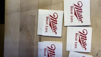 Miller High Life Beer Golf Tees Matchbook Holder Promo - Set of 5 - Thumbnail 2