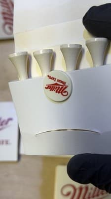 Miller High Life Beer Golf Tees Matchbook Holder Promo - Set of 5 - Thumbnail 9
