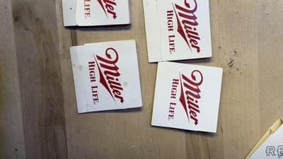 Miller High Life Beer Golf Tees Matchbook Holder Promo - Set of 5 - Thumbnail 3