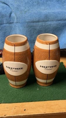 Hollywood Casino Football Ceramic Tumblers Set of 2 NFL Style - Thumbnail 8