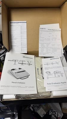 Ameriphone Dialogue III TTY Text Telephone w/ Box Manuals Vintage - Thumbnail 3
