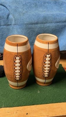 Hollywood Casino Football Ceramic Tumblers Set of 2 NFL Style - Thumbnail 9