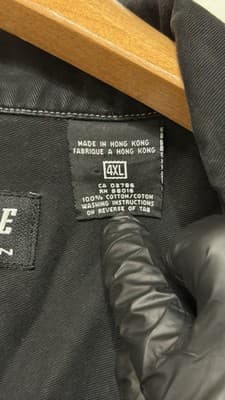 Pelle Pelle Ultra Blue Black Denim Jacket 4XL Vintage Hip Hop - Thumbnail 9