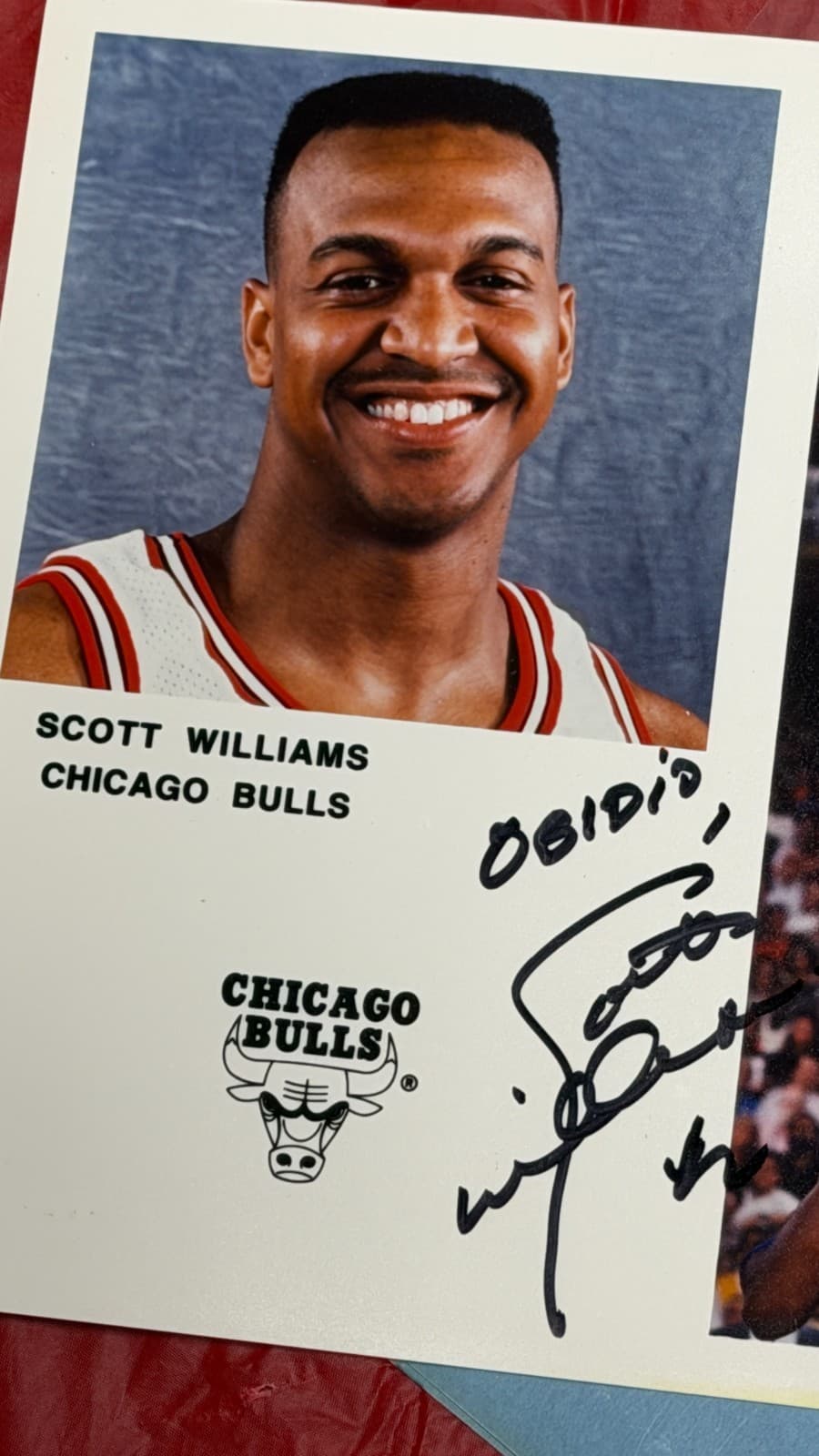 Scott Williams Autographed 8x10 Photo Chicago Bulls NBA Signed - Thumbnail 3