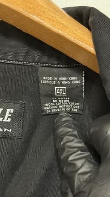 Pelle Pelle Ultra Blue Black Denim Jacket 4XL Vintage Hip Hop - Thumbnail 10