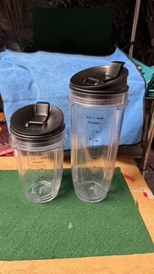 Nutri Ninja 32oz & 18oz Cups w Lids + Blade 710ml Blender Set