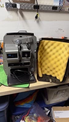 Vintage Sears Du-All Eight 8mm Film Projector w/ Case Movie Projector