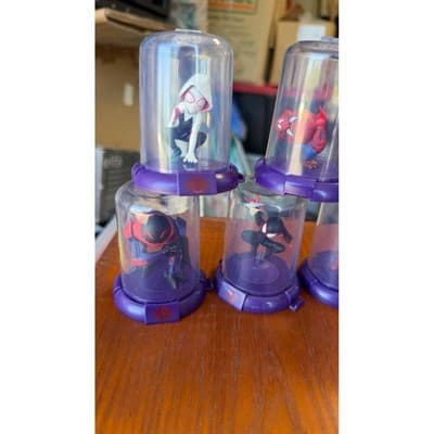 Marvel Spider-Man Into the Spider-Verse D-Stage Mini Figures Lot of 7 Domes - Thumbnail 3